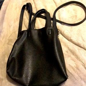 Leather tote